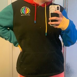color block hoodie!